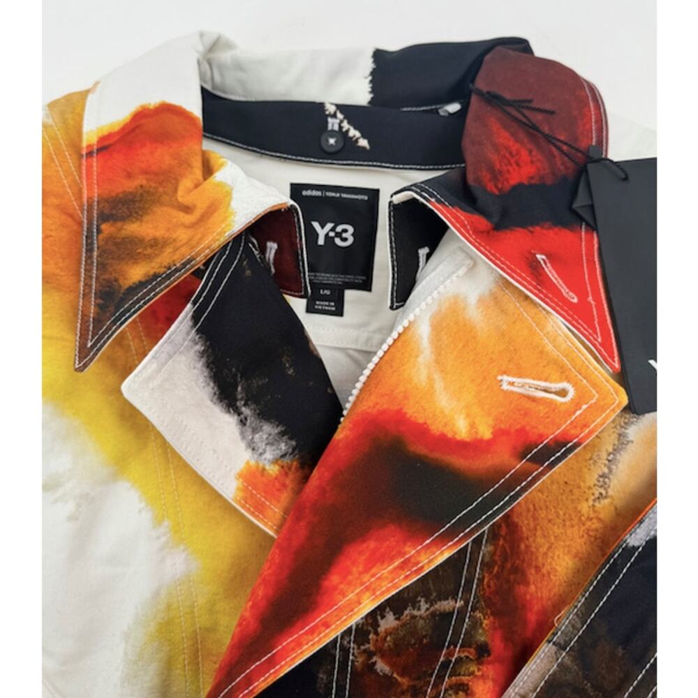 Y-3 adidas Yohji Yamamoto AOP Utility Twill Maxi Dress NWT JZ3188 Size L - Picture 8 of 17
